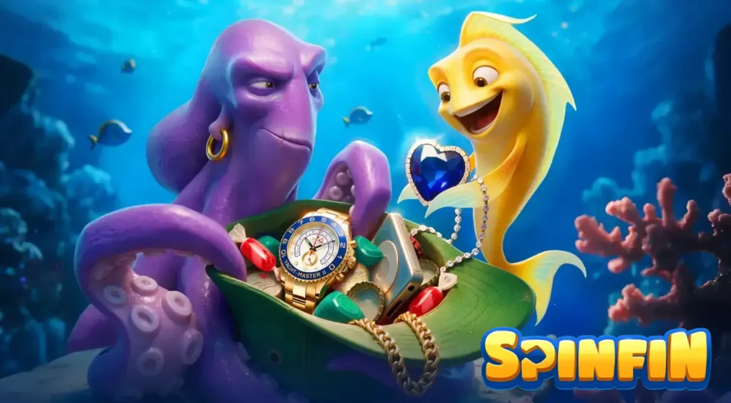 SpinFin Casino banner bonuses
