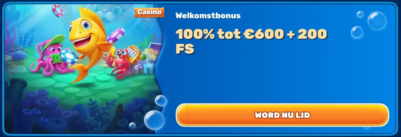 Exclusieve SpinFin Casino welkomstbonus voor nieuwe spelers